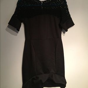 High-low Black Dress